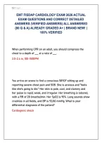 Fisdap EMT Cardiology Assessment 2026 &vert; 80 Real Test Questions & Verified Pre-Hospital Care Keys &lpar;Score A&plus; Pass&rpar;