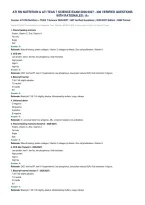 Ati Rn Nutrition & Ati Teas 7 Science Exam 2026&sol;2027 - 400 Verified Questions&NewLine;With Rationales &vert; A&plus;