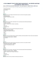 Ati Rn Community Health Proctored Exam 2026&sol;2027 - 400 Verified Questions&NewLine;& Rationales &vert; Public Health