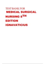 Test Bank For&NewLine;Medical Surgical&NewLine;Nursing 8Th Edition Ignavaticius&NewLine;&NewLine;