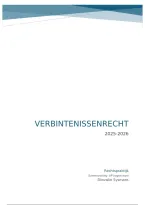 Studiemateriaal Verbintenissenrecht &vert; Artesis Plantijn &vert; 2025&sol;26