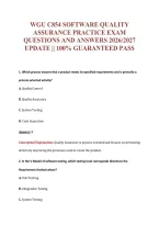 Wgu C854 EXAM Bundle &vert; Update Questions with complete and Verified solutions&period;