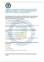 Nr302 Exam 2 2026&sol;2027 &vert; 60 High-Yield Questions & Verified Answers &vert; Latest Test Prep &vert; Recent & Most Tested Topics &vert; A&plus; Preparation