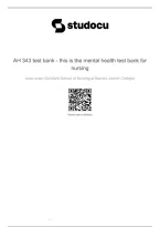 the Mental Health Test Bank for Nursing &ndash; Questions & Answers