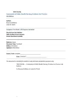 Community & Public Health Nursing&colon; Evidence for Practice 4th Edition Test Bank by DeMarco & Walsh &ndash; Questions & Answers