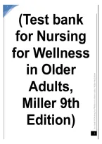 Nursing for Wellness in Older Adults 9th Edition by Carol A&period; Miller &vert; Test Bank&comma; Questions & Answers &vert; Study Guide & Exam Review &vert; 2026&sol;2027