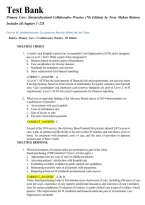 Primary Care&colon; Interprofessional Collaborative Practice 7th Edition by Terry Mahan Buttaro &vert; Complete Test Bank Chapters 1&ndash;228 &vert; Questions & Answers &vert; Study Guide & Exam Prep &vert; 2026&sol;2027