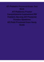 ATI Pediatric Proctored Exam &vert; Complete Test Bank&comma; Questions & Answers &vert; Study Guide&comma; Practice Questions & Exam Review &vert; 2026&sol;2027