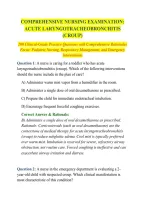 Comprehensive Nursing Examination&colon; Acute Laryngotracheobronchitis &lpar;Croup&rpar; Complete Exam Material