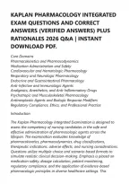 Kaplan Pediatric Nursing Exam Questions And Correct Answers &lpar;Verified Answers&rpar; Plus Rationales 2026 Q&A &vert; Instant Download Pdf&period;