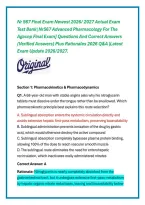Nr 567 Final Exam Newest 2026&sol; 2027 Actual Exam Test Bank&vert; Nr567 Advanced Pharmacology For The Agacnp Final Exam&rsqb; Questions And Correct Answers &lpar;Verified Answers&rpar; Plus Rationales 2026 Q&A &vert;Latest Exam Update 2026&sol;2027&period;