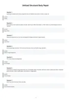 Unitized Structural Body Repair Comprehensive Exam Review 2026