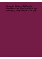 Varcarolis Chapter 5 Settings for Psychiatric Care 2026&ndash;2027&colon; Questions&comma; Answers & Study Guide