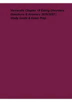 Varcarolis Chapter 18 Eating Disorders 2026&ndash;2027&colon; Questions&comma; Answers & Exam Prep Study Guide