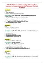 NUR 215 2027 Exam 3 &lpar;Arizona College of Nursing&rpar; Exam&NewLine;Questions and Answers with Detailed Rationales - Verified -&NewLine;Graded A&plus;