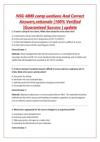 NSG 4800 comp uestions And Correct Answers &vert;100&percnt; Verified &vert;Guaranteed Success &vert; update
