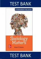 Official Test Bank for Sociology Matters by Richard T&period; Schaefer 2026 Release &vert; All Chapters Verified 100&percnt;