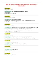 NUR 254 Exam 2 - 2027 Real Exam Questions and Answers -&NewLine;100&percnt; Verified