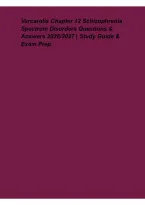 Varcarolis Chapter 12 Schizophrenia Spectrum Disorders 2026&ndash;2027&colon; Questions&comma; Answers & Study Guide