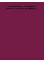 Varcarolis Chapter 14 Depressive Disorders 2026&ndash;2027&colon; Exam Review&comma; Study Guide & Key Concepts