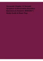 Varcarolis Chapter 12 Somatic Symptom & Dissociative Disorders 2026&ndash;2027&colon; Questions&comma; Answers & Study Guide