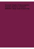 Varcarolis Chapter 23 Neurocognitive Disorders 2026&ndash;2027&colon; Questions&comma; Answers&comma; Study Guide & Exam Review