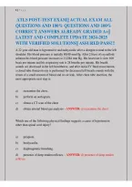 ATLS Post-Test Exam &vert; 100 Questions & Answers &vert; Complete Exam Prep