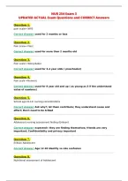 NUR 254 Exam 3&NewLine;UPDATED ACTUAL Exam Questions and CORRECT Answers