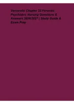 Varcarolis Chapter 33 Forensic Psychiatric Nursing 2026&ndash;2027&colon; Questions&comma; Answers&comma; Study Guide & Exam Review