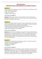 NUR 254 Exam 3&NewLine;UPDATED ACTUAL Exam Questions and CORRECT Answers