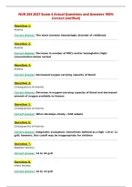 NUR 254 2027 Exam 4 Actual Questions and Answers 100&percnt;&NewLine;Correct &lpar;verified&rpar;