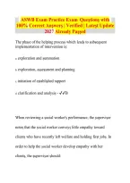 ASWB Practice Exam 2027 &vert; Questions & Answers &vert; Social Work Licensing Exam Study Guide