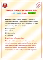Complete Test Bank with Answer Guide &ndash; ATI Pharm Exam 4 2026&sol;2027&NewLine;