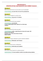 NUR 254 Exam 4&NewLine;UPDATED ACTUAL Exam Questions and CORRECT Answers&NewLine;