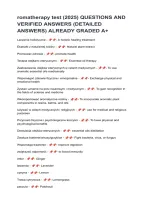Aromatherapy Test &vert; Questions & Answers &vert; Study Guide & Exam Review