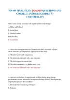 Nr 605 Final Exam 2026&sol;2027 Questions And Correct Answers Graded A&plus; Chamberlain&NewLine;&NewLine;