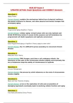 NUR 257 Exam 3&NewLine;UPDATED ACTUAL Exam Questions and CORRECT Answers