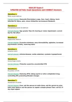 NUR 257 Exam 3&NewLine;UPDATED ACTUAL Exam Questions and CORRECT Answers&NewLine;