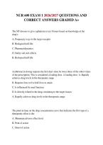 Nur 600 Exam 1 2026&sol;2027 Questions And Correct Answers Graded A&plus;&NewLine;&NewLine;