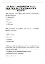 Escrow Comprehensive Study Bank 2026 Graded A&period;pdf