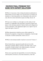 Escrow Final Study Guide 2026 Correct Solutions Graded A&period;pdf