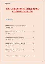 TDCJ Correctional Officer Core Competencies Exam Guide&colon; Complete Practice Test with Rationales & Answers &lpar;2026&rpar;