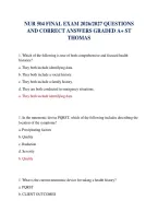 Nur 504 Final Exam 2026&sol;2027 Questions And Correct Answers Graded A&plus; St Thomas 