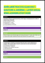 Aswb Lmsw Practice Exam 2027 &vert; Questions & Answers &vert; Latest Social Work Licensing Study Guide