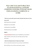 Wgu C845 Vun1 &lpar;Sscp&rpar; Practice&NewLine;Exam Questions & Answers&NewLine;&lpar;Verified Answers&rpar; With Detailed&NewLine;Explanations &vert;&vert; Complete A&plus;&NewLine;Guide