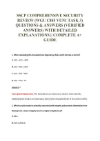 Wgu C845 Exam Package Deal 100&percnt; Verified 2026&sol;2027