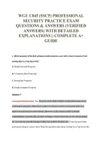 Wgu C845 Exam Package Deal 100&percnt; Verified 2026&sol;2027