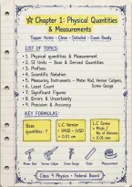 Class 9 Physics Chapter 1 &ndash; Physical Quantities and Measurements