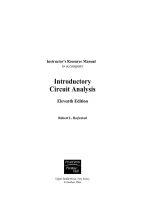 Instructor&rsquo;s Resource Solution Manual for Introductory Circuit Analysis 11th Edition by Robert Boylestad &ndash; Circuit Analysis Study Resource