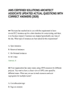 Aws Certified Solutions Architect&NewLine;Associate Updated Actual Questions With&NewLine;Correct Answers &lpar;2026&rpar;